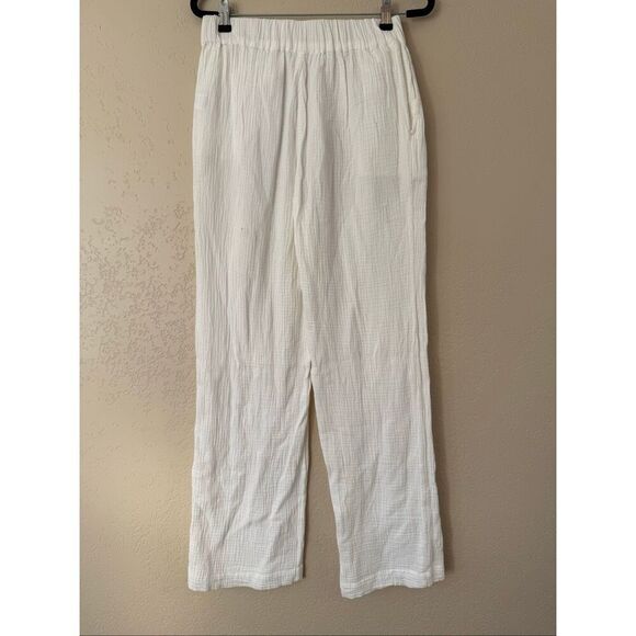 Faherty Dream Cotton Gauze Wide Leg Pant - Picture 5 of 10